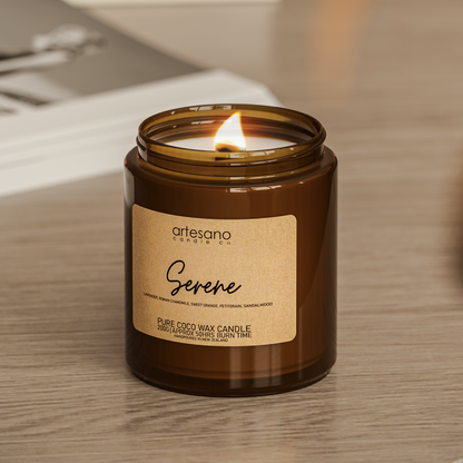Serene - Large Pure Coco Wax Candle
