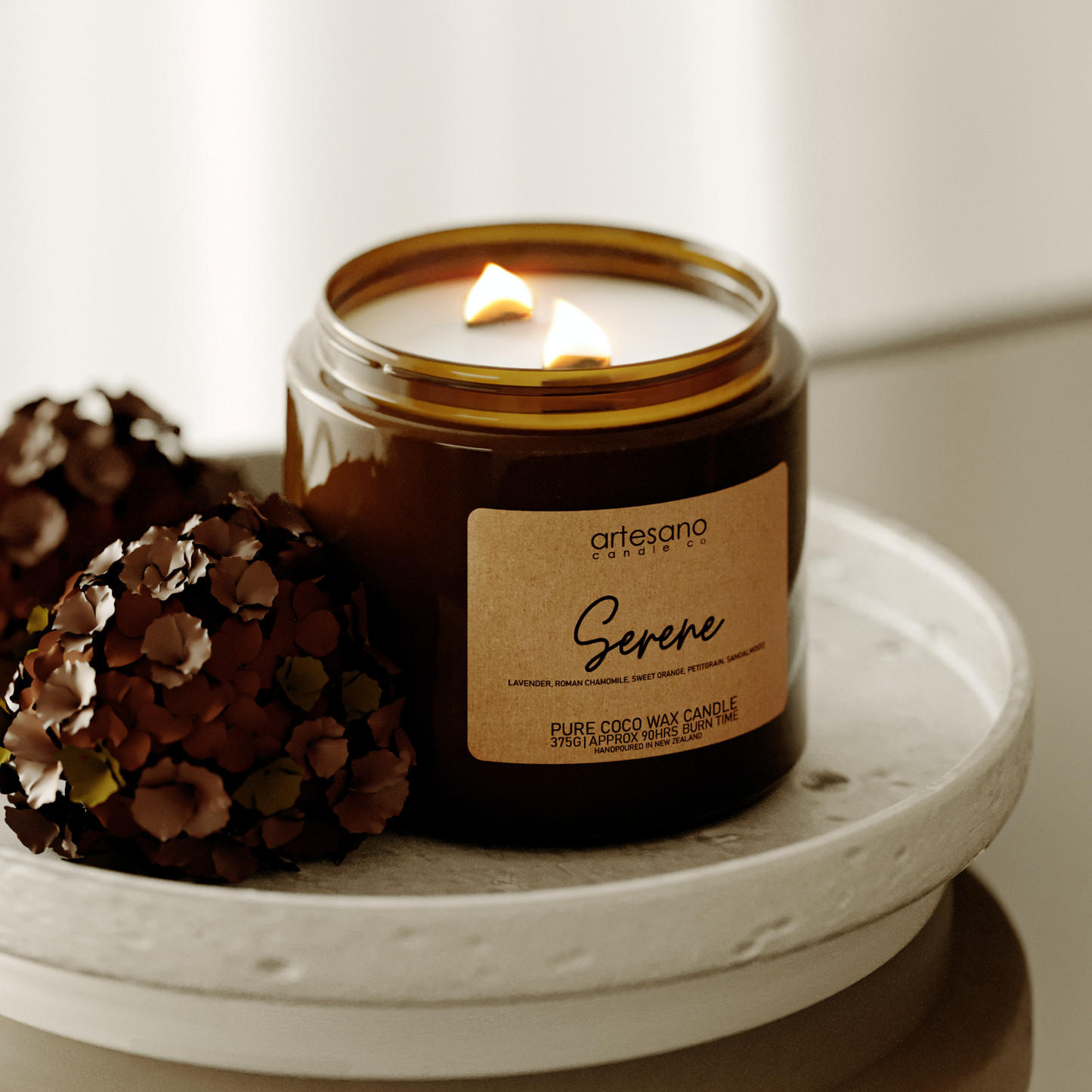 Serene - Large Pure Coco Wax Candle