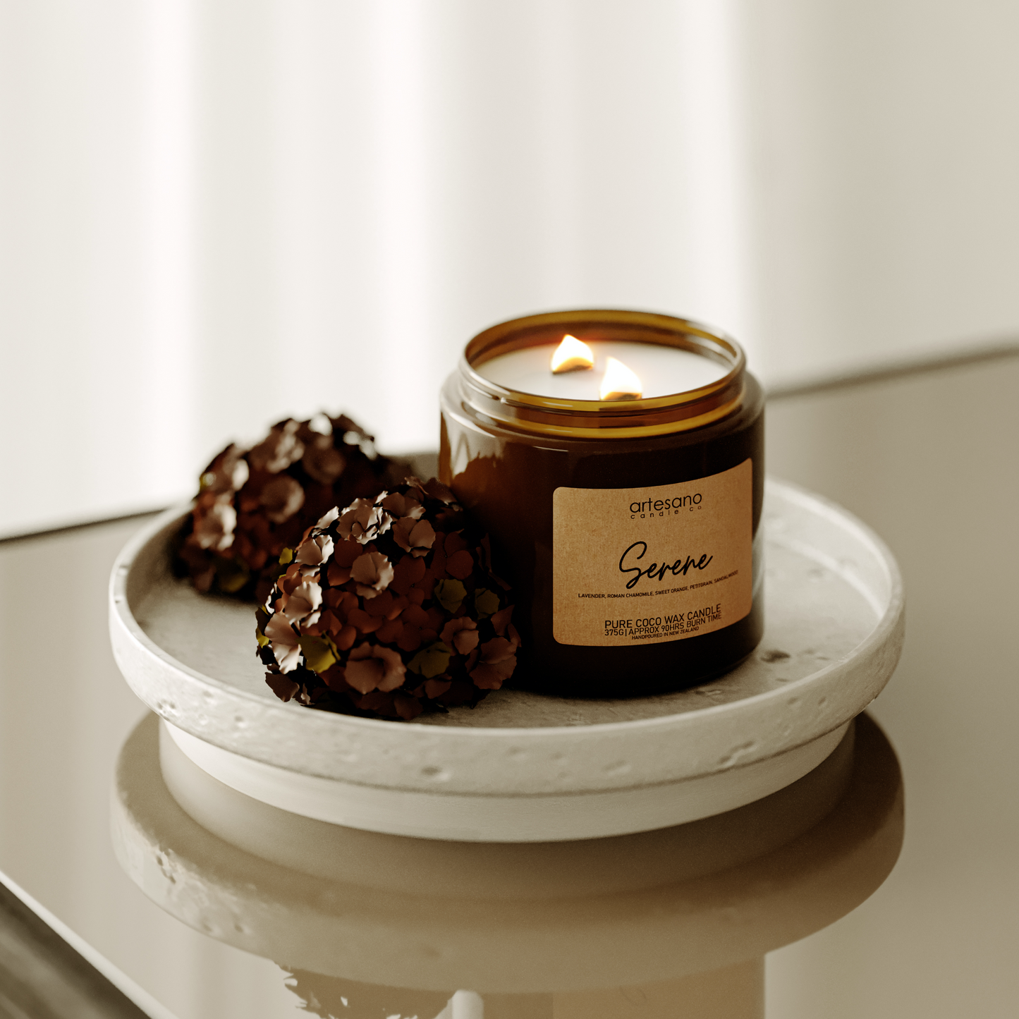 Serene - Large Pure Coco Wax Candle