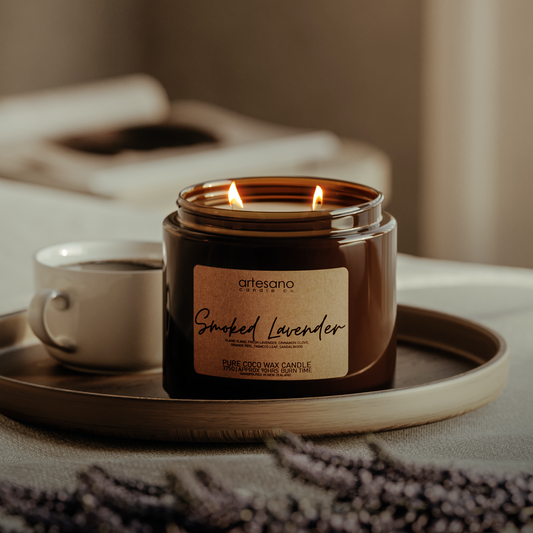 Smoked Lavender - Large Pure Coco Wax Candle