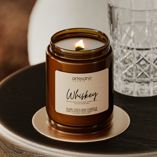 Whiskey - Pure Coco Wax Candle