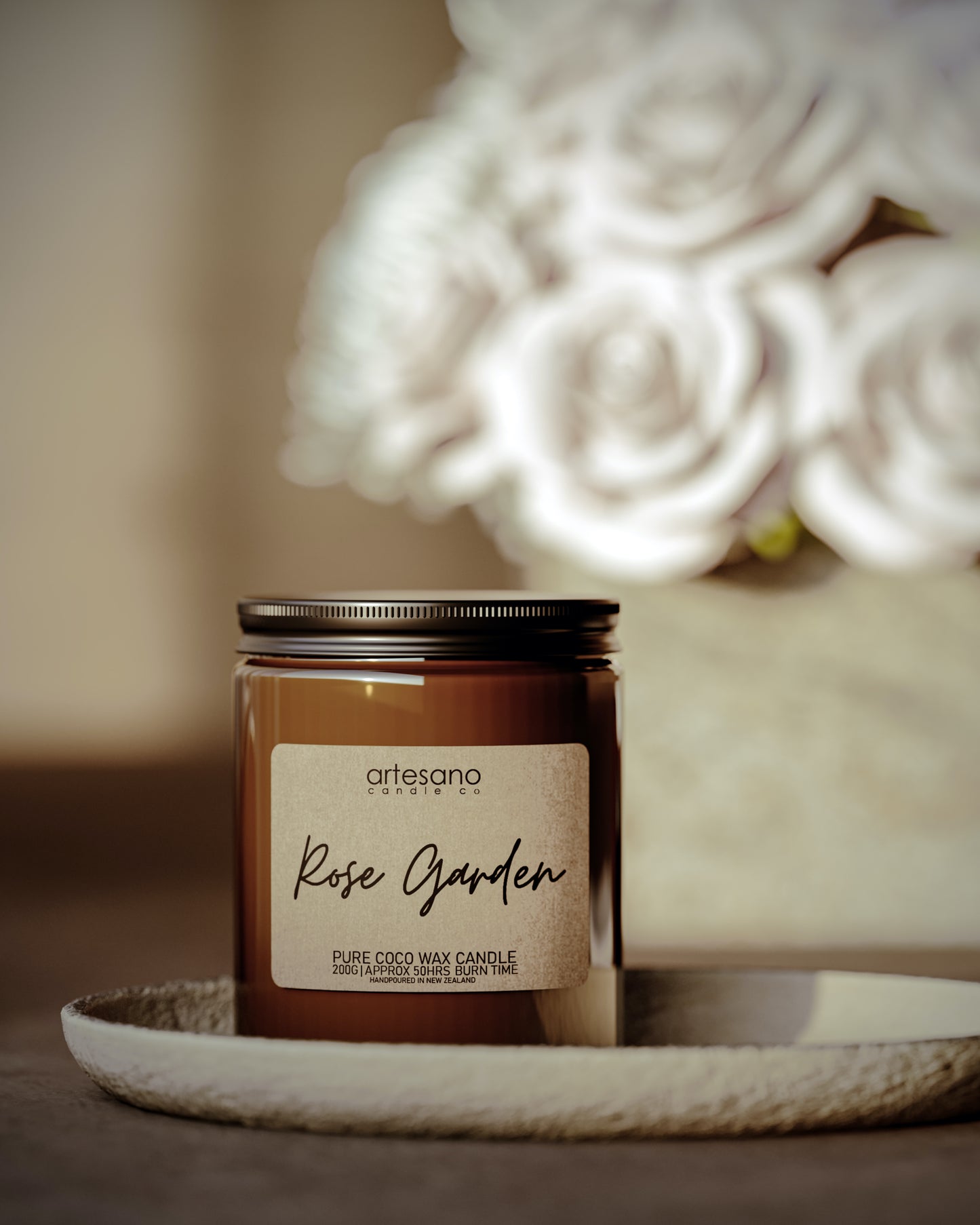 Rose Garden - Pure Coco Wax Scented Candle