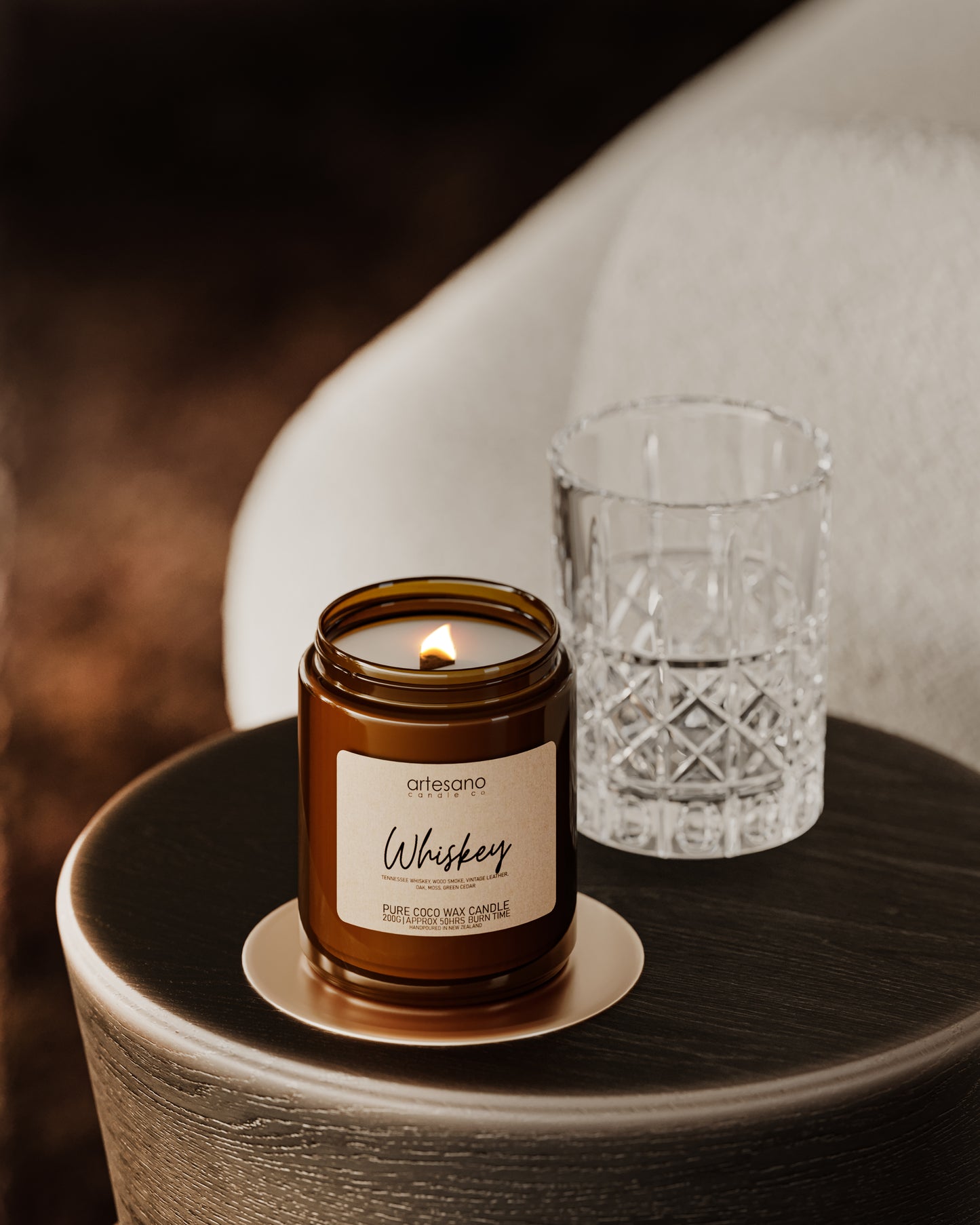 Whiskey - Pure Coco Wax Candle