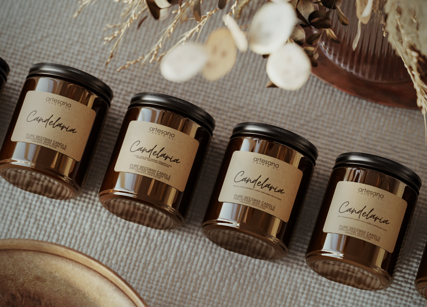Candelaria - Pure Manuka Beeswax Candle