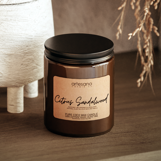 Citrus Sandalwood - Pure Coco Wax Candle